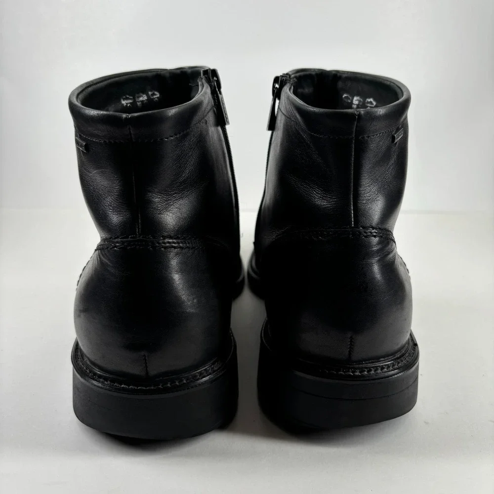 Lloyd Shoes Men's 11 Black Leather GORE-TEX Partelana Waterproof Zip Ankle Boots